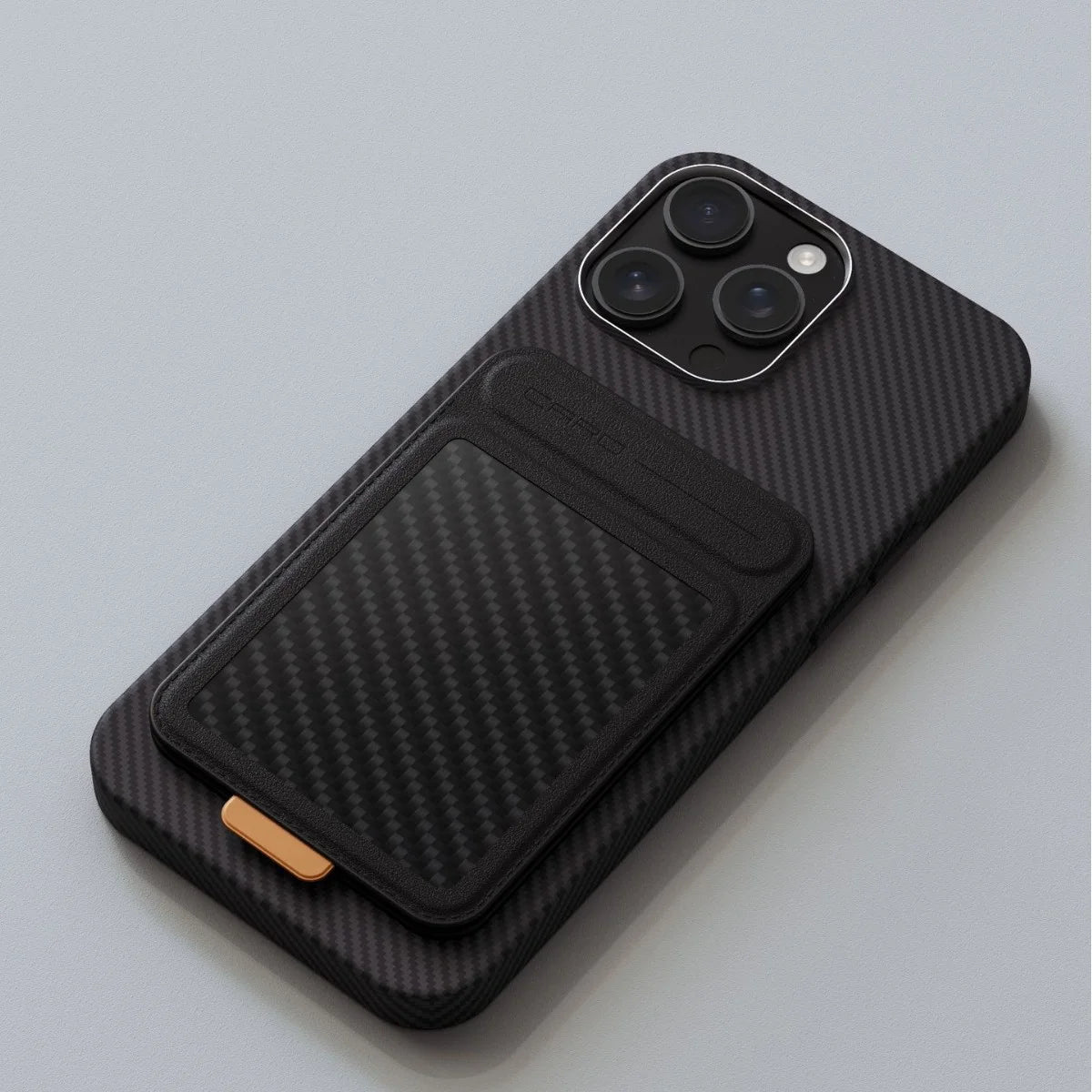 Carbon Fiber MagSafe Card Holder – Slim Magnetic Wallet for iPhone 15/16