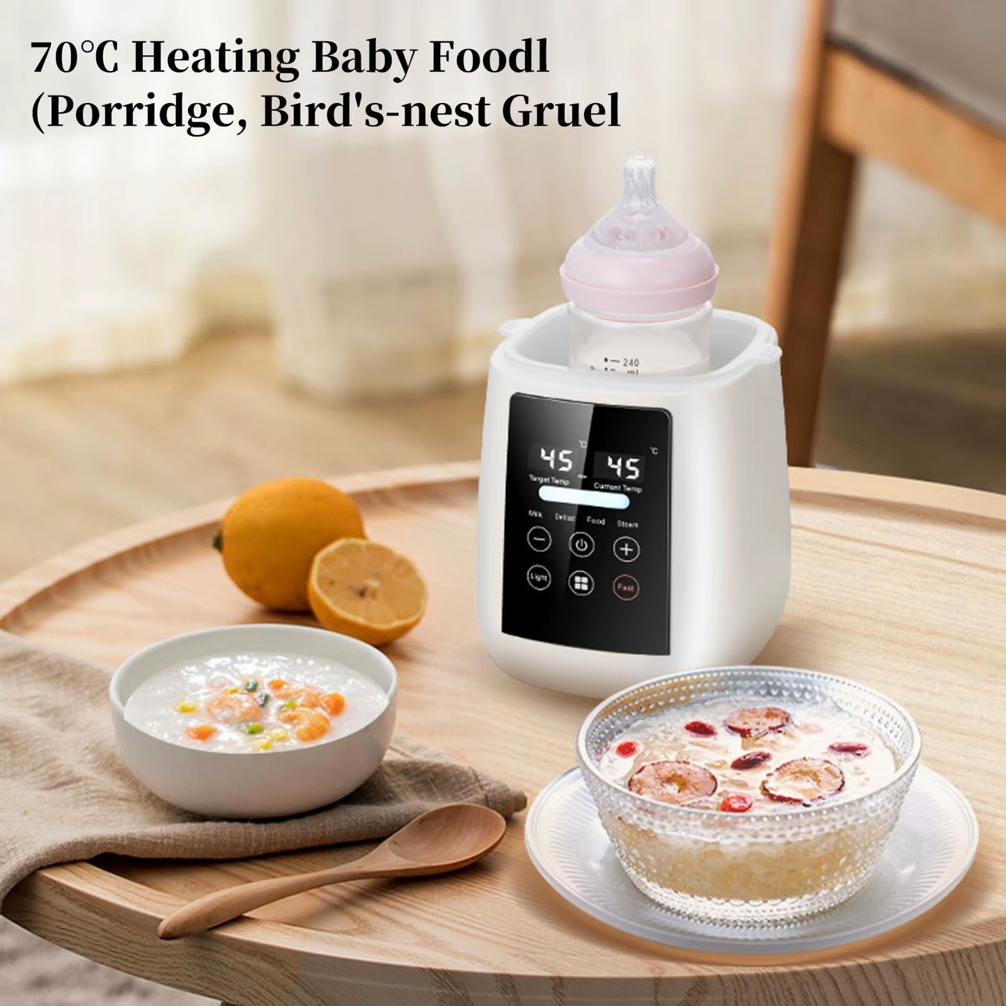 Baby Bottle Warmer Multi Function Fast Heating Baby Accessories Food Milk Warmer Sterilizer with Accurate Temperature Control