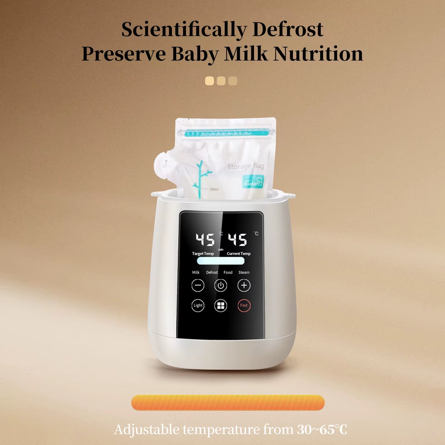 Baby Bottle Warmer Multi Function Fast Heating Baby Accessories Food Milk Warmer Sterilizer with Accurate Temperature Control