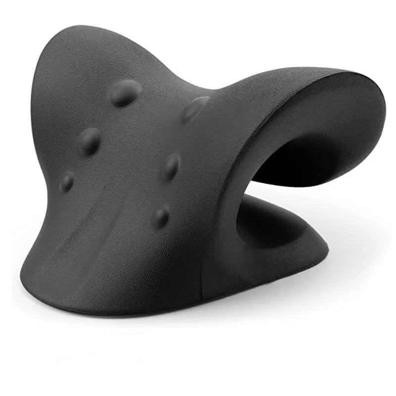 Neck & Shoulder Stretcher – Cervical Traction Pillow for Pain Relief, Spine Alignment & Muscle Relaxation