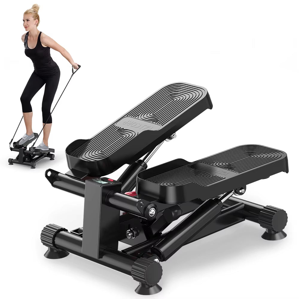 Mini Stepper with Resistance Bands – Low-Impact Cardio & Strength Training at Home